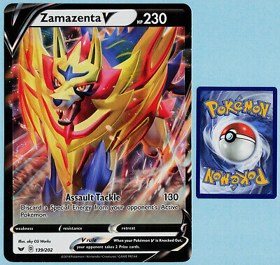 Carta Pokémon Zamazenta V Lendário Grande Jumbo