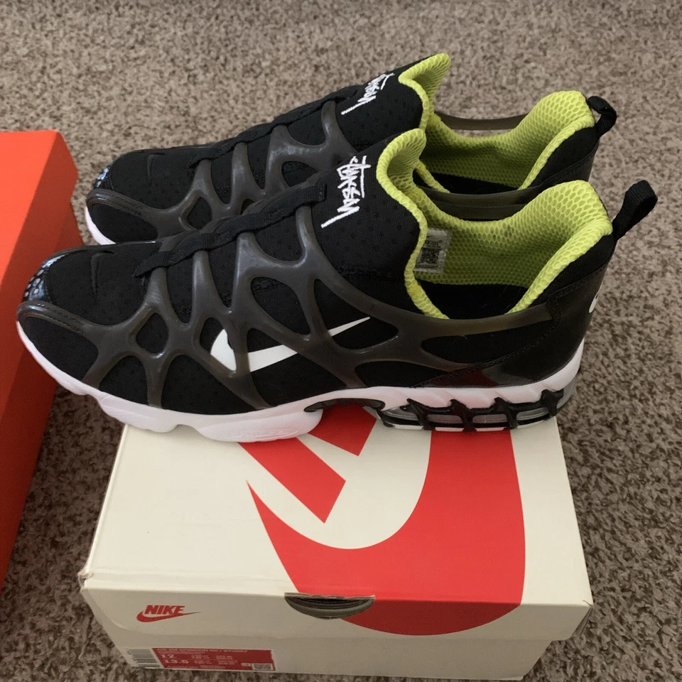 Stussy x Air Zoom Spiridon Kukini Black-CJ9918-001 Size Us 12 100% Authentic - Image 4 of 4