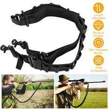 Tactical Gun Sling 2 Point Shoulder Strap Rifle Hunting Shotgun Belts Adjustable