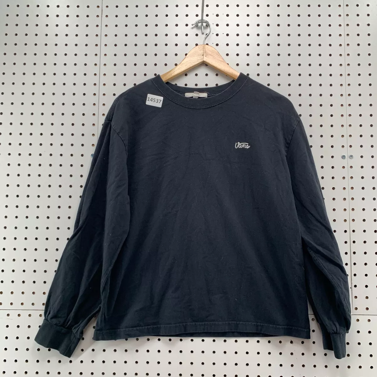 Vans Off The Wall Men Long Sleeve Crew Neck Sweater Size Medium Fits Small