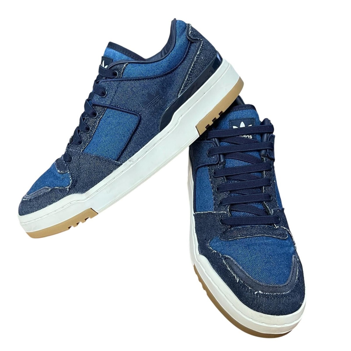 Adidas Originals Forum Luxe Low Denim Sneakers Blue Navy Shoes