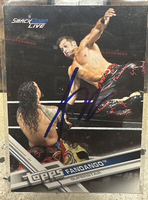 Fandango Signed 2017 WWE Topps Then Now Forever Car | eBay