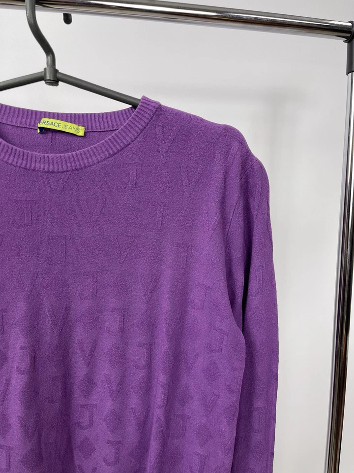 Versace Jeans Sweater Size M Violet - Image 2 of 4