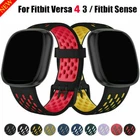 For Fitbit Versa 3 4/Fitbit Sense Wrist Band Sport Silicone Strap Watch Band NEW