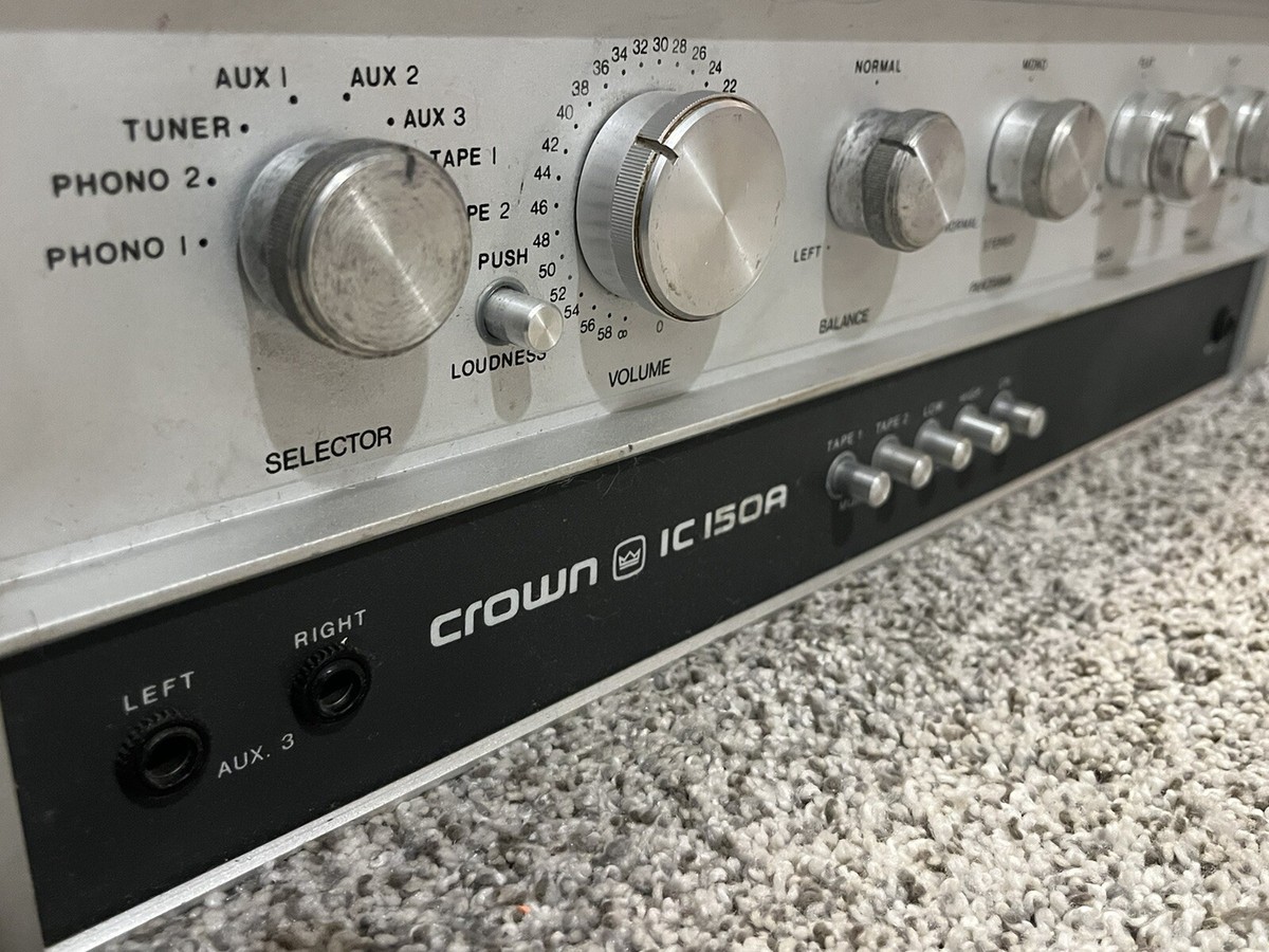 Crown IC 150A Audio Phono Preamp good working condition LOTS Crown IC 150A Audio Phono Preamp good working condition LOTS
