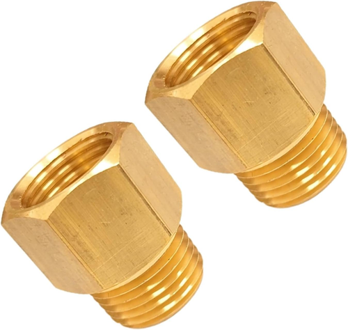 Adaptador reductor de montaje de latón, 1/2 pulgada NPT macho a 1/2 pulgada NPT hembra, macho a - Imagen 10 de 12