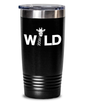 Giraffe Tumbler Wild Animal Travel Coffee Cup Funny Gift for Lover Africa Safari