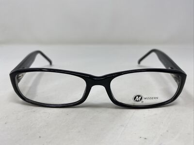 Modern Optical TOMORROW BLACK 55-17-145 Plastic Full Rim Eyeglasses Frame SI34
