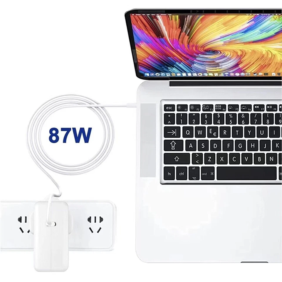For MacBook Pro Charger 87W USB C Fast Charger Compatible with MacBook Pro 16,15 - Image 2 of 4
