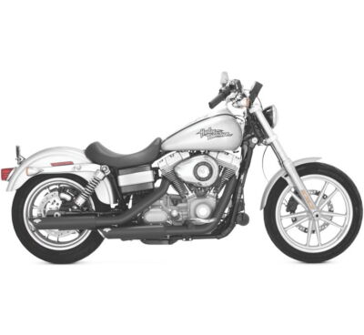 Vance & Hines Black PCX Twin Slash 3'' Slip-On Performance Mufflers 46343