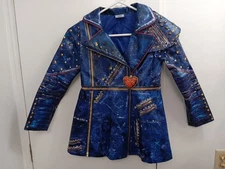 Disney Store Descendants 2 EVIE Faux Leather Costume Coat Jacket Size M 7/8