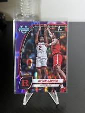 2024-25 Bowman University Chrome - Dylan Harper #22 Purple Lava Refractor (RC)