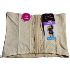 Maidenform Waist Trainer Shaper Corset Slimming Size 3XL W82006 NWT Beige