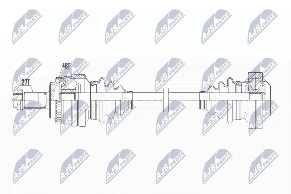 Drive shaft suitable for BMW 3 E46 318D/320D/320I/323I/325I/325XI/328I 98- /HIN - Image 9