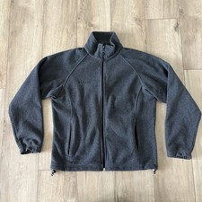 Columbia Women's Full Zip Fleece Jacket Medium M Charcoal Grey
