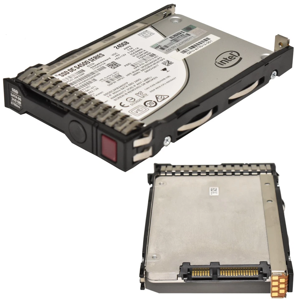 HPE Intel DC S4500 Series 240GB 2.5" 6G SATA SSD 877013-001 ProLiant Gen8-Gen10 - Bild 3 von 4