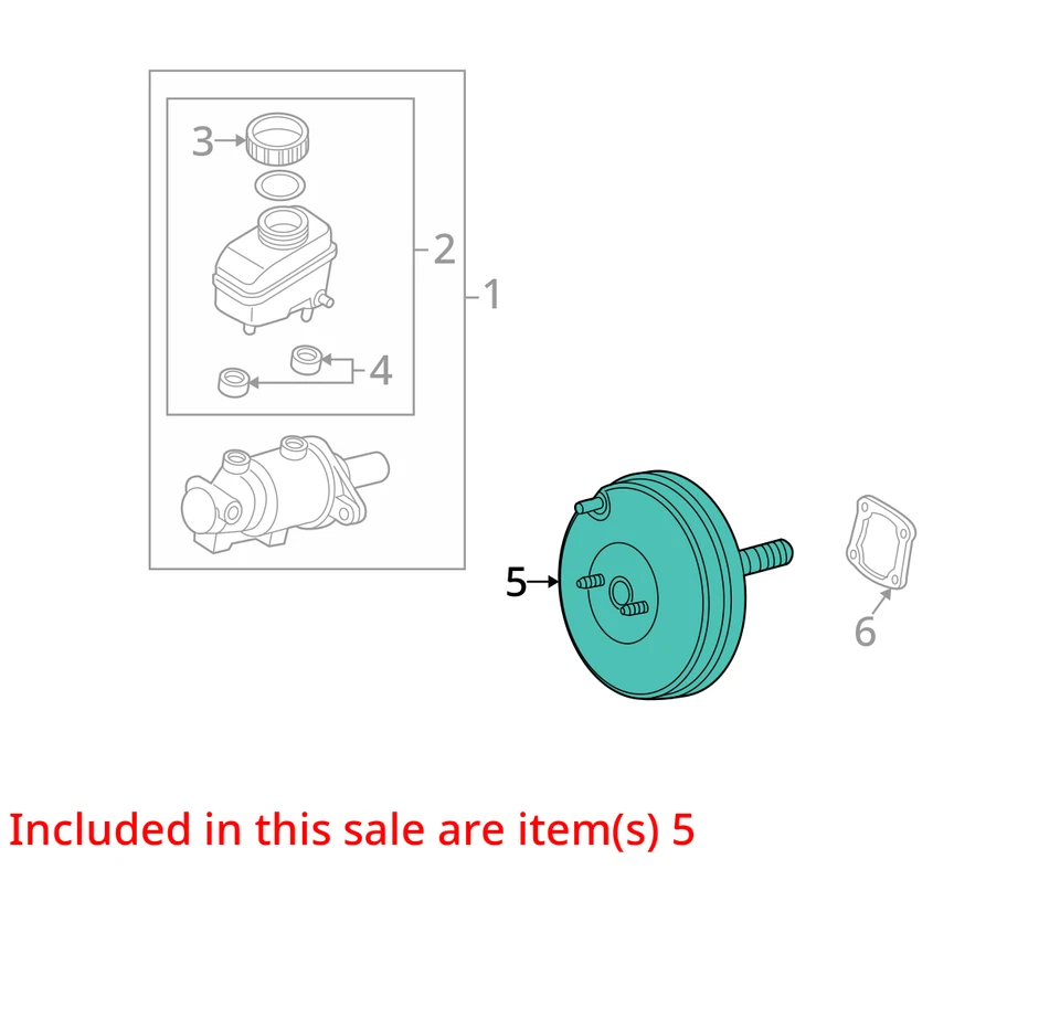 Mazda RX-8 2004 potenciador de freno OEM 61 k millas - LKQ345417698 Foto 4 de 4
