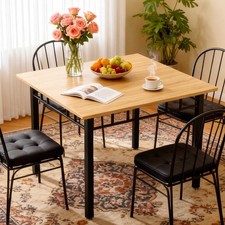 Mingone Esstisch 100x100 Küchentisch für 4 Personen  für Wohnzimmer Balkon 