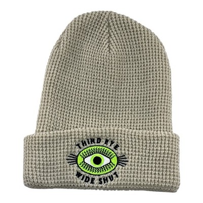 Richardson 146 Third Eye Hideout Waffle Knit Beanie Hat NWOT Birch OSFM