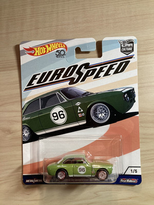 Hot wheels Alfa Romeo Giulia Sprint GTA aus Eurospeed Set Real Riders Neu Selten