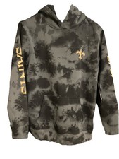 Boy’s New Era Black New Orleans Saints Team Tie-Dye Pullover Hoodie XL 18/20