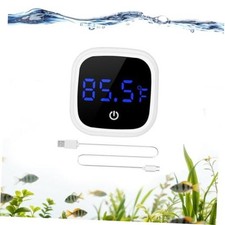 Rechargeable Digital Aquarium Water Thermometer with HD LED Screen, Display