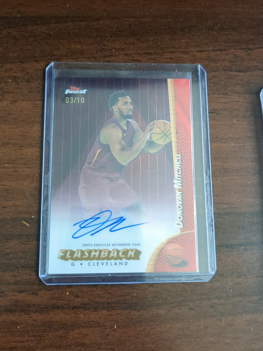 2025 Topps Finest - Flashback Autographs Donovan Mitchell Red 