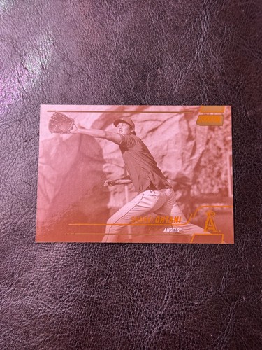 2022 Topps Stadium Club - Shohei Ohtani Sepia Orange Foil Parallel - LA Angels
