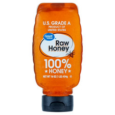Great Value, Raw Honey, 16 Oz Inverted Plastic Bottle Delicate, Sweet Flavor