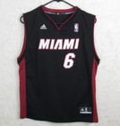 Vintage Lebron James Miami Heat #6 Adidas Nba Jersey Size Large