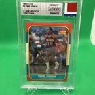 Vinnie Johnson  JERSEY FUSION 1986-87 FLEER #56 GAME USED PATCH