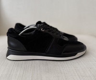 Massimo Dutti Sneaker Turnschuhe schwarz Leder & Wildleder Gr. 41 NEU