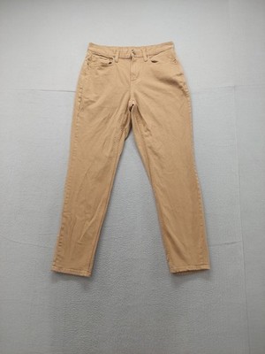 Old Navy Men Jeans 33X32 Beige Zip Button 5 Pockets Mid Rise Stretched Casual