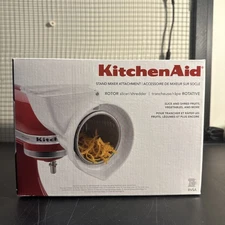Kitchen Aid Rotor Slicer Shredder & Shaft Model RVSA Stand Mixer Attachment~NEW