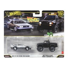 Hot Wheels Premium Car Culture 2-Pack Back to the Future DeLorean 1987 Toyota