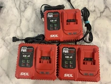 Three (3) Skil PWRCORE 20 PWR Jump  Fast Charger NEW