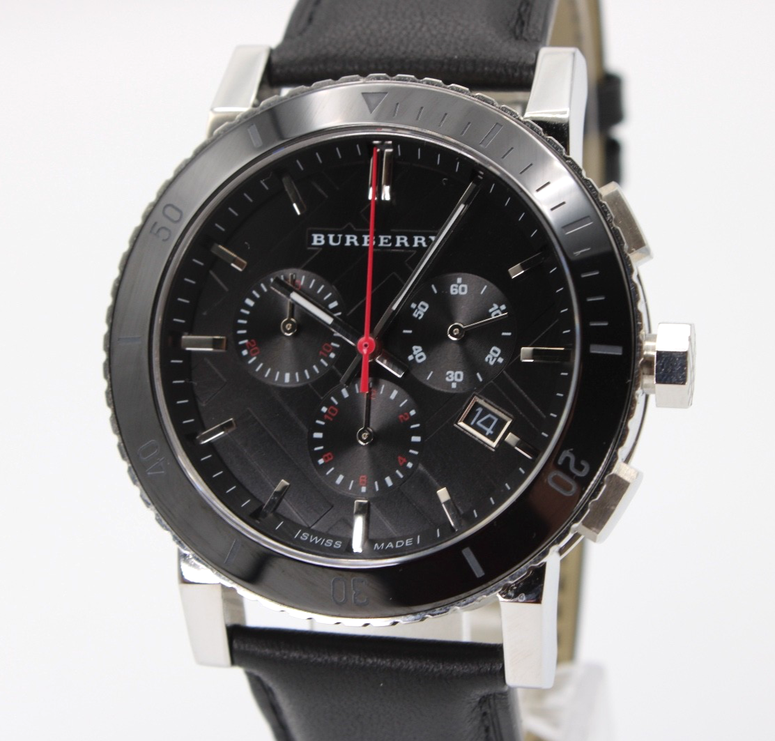 BURBERRY The City BU9382 Chronograph Black Dial Men's Watch 42mm