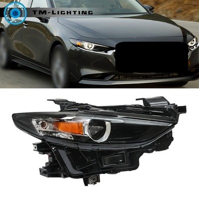 Full LED For 2019-2021 Mazda 3 Headlight Passenger RH Side Black Housing W/O AFS
