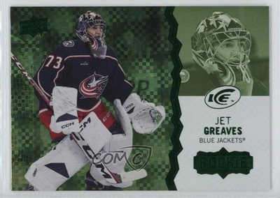 2023-24 Upper Deck Ice Rookies Green Jet Greaves #134 Rookie RC ev1