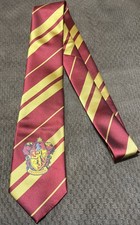 Harry Potter Gryffindor Crest Stripe Tie For Costume 56 Warner Bros. NWOT