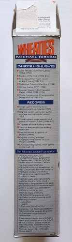 Michael Jordan Opened WHEATIES Silver Cereal Box. Collectors Edition 1993 - Picture 3 of 6