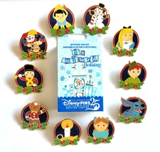 2025 Disney It's A Small World Holiday Mystery Pins - Complete Set of 10