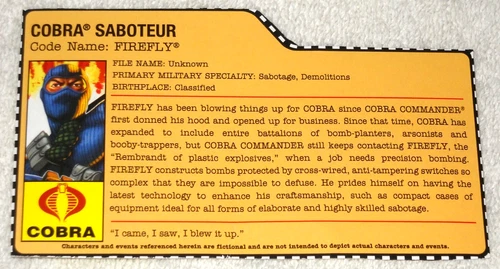 2009 Firefly - GI Joe file card (modern)