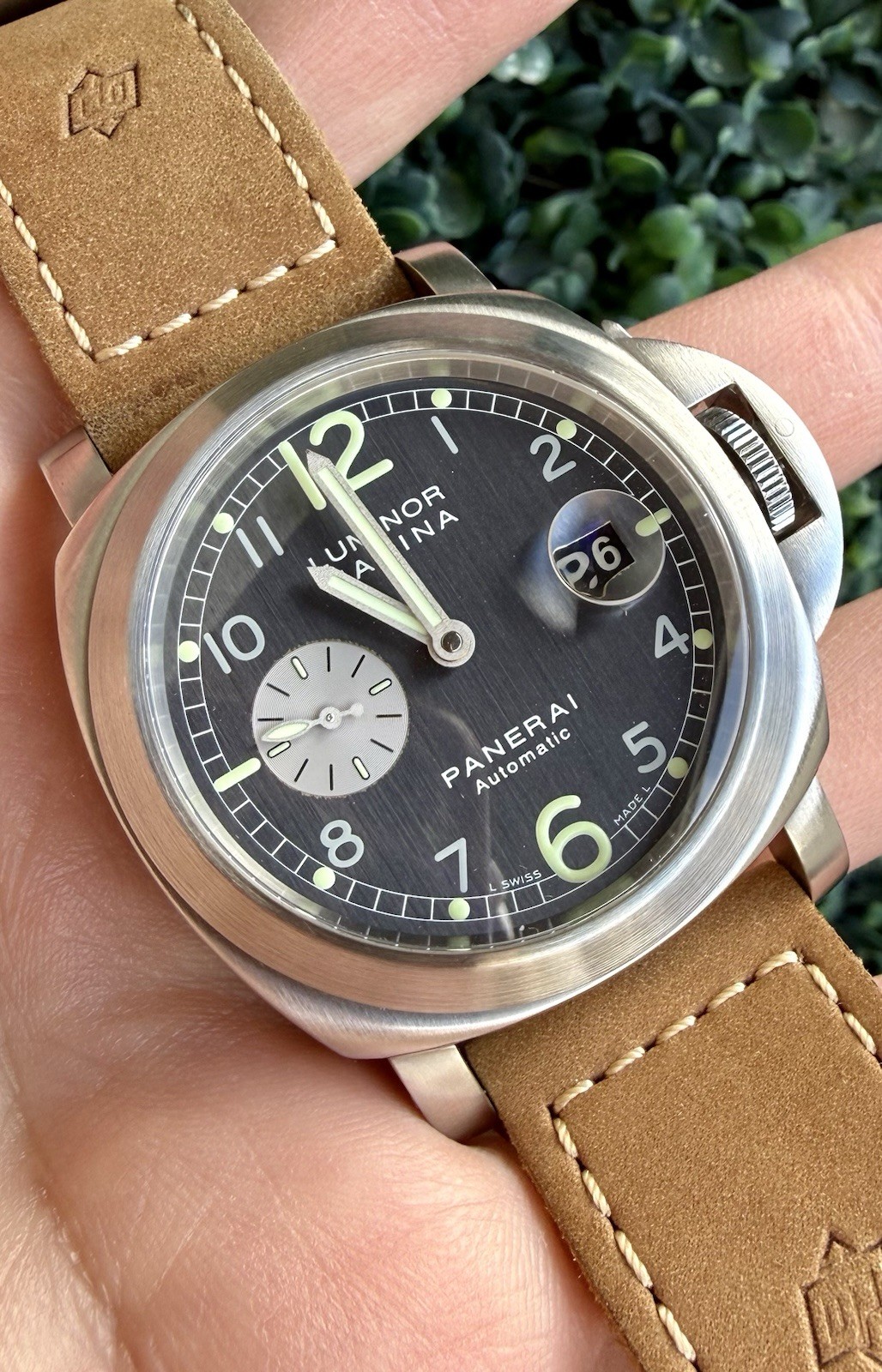 2001 Panerai PAM00086 Luminor Marina Anthracite Dial 44mm Steel PAM 86 Box Card