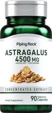Astragalus Root Capsules | 4500mg | Vegetarian Extract | by Piping Rock