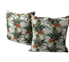 Tommy Bahama Two Pack Pineapple Bird Tropical Pillows