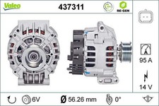 Generatore alternatore 56mm 6 scanalature 95A Valeo per RENAULT MEGANE I