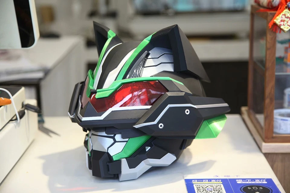 KAMEN RIDER TYCOON 1：1 Wearable Mask Helmet 3D Printing Cosplay Halloween Props - Image 2 of 4