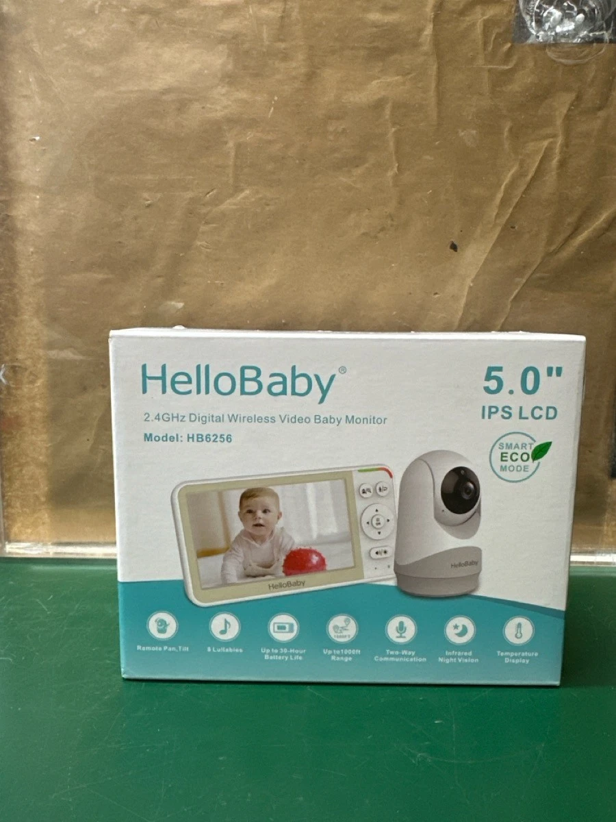 Hellobaby HB6256 Video Baby Monitor 5.0 Inch IPS LCD Screen Remote (E10050033)