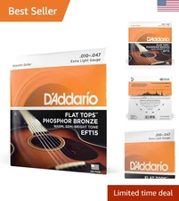 USA-Made D'Addario Flat Tops - Extra Light Phosphor Bronze Acoustic Strings